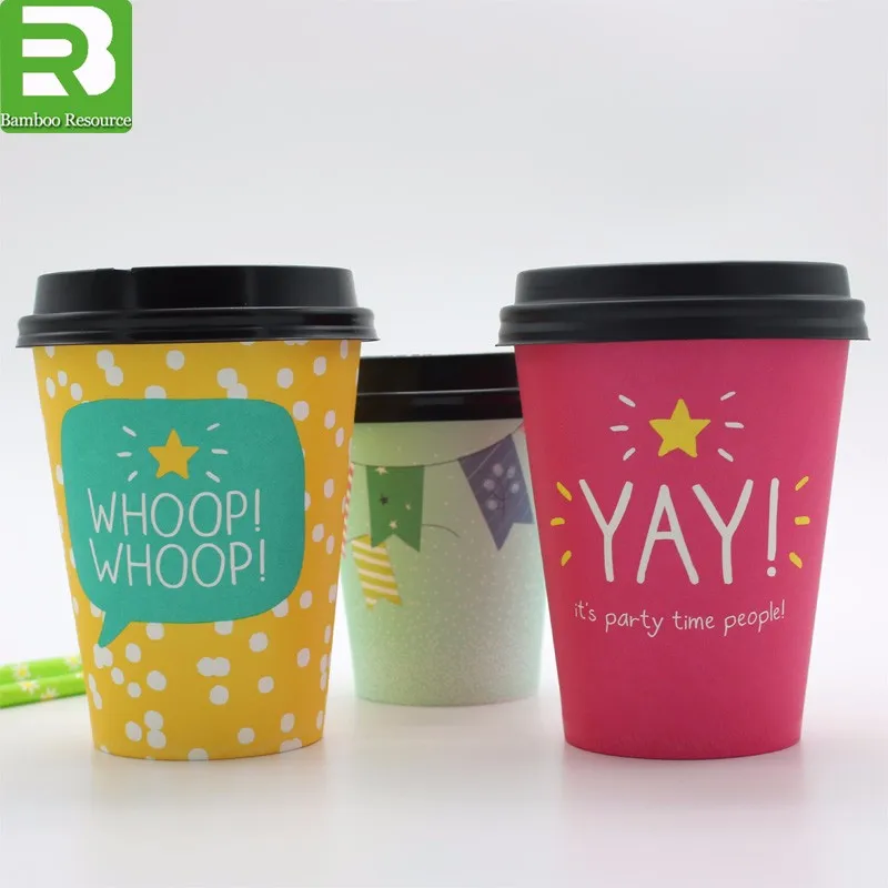 Paper Cups Coffee and Lids Paper Cups Supplier Manila logo Printed Disposable to Go Cups