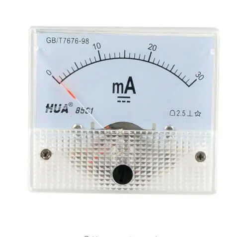 2.5 accuracy class 30mA measuring range analog 85C1 panel ammeter