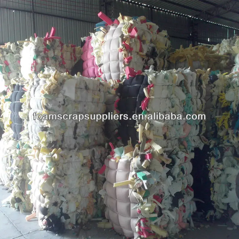 Grade AAA Recycled Furniture Waste Polyurethane Foam Scrap for Rebond