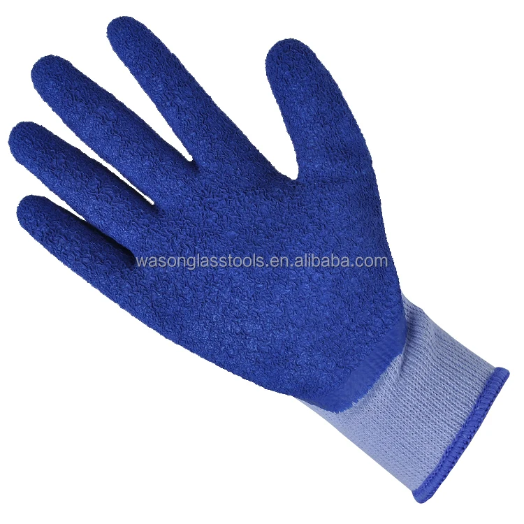 protecting cut resistant glass latex coated gloves