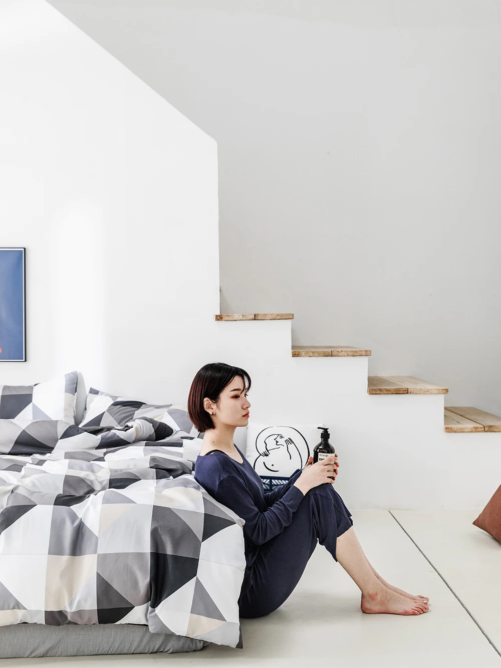 New Arrival Amazon Style 100%Cotton 200TC Duvet cover and Pillowcase Twin Queen King Size Bedding set