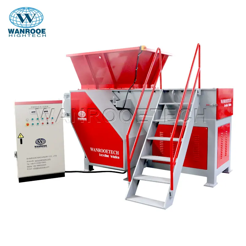Single Shaft Wood Pallet Plastic Recycling Machine Single Shaft Shredder Machine