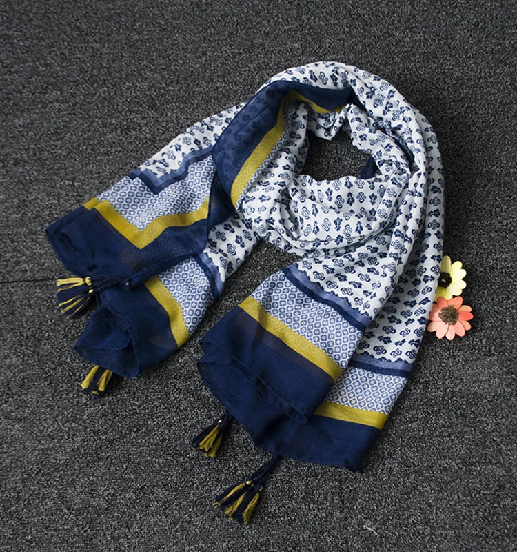 Rulan hot sale 100% polyester printing light jersey muslim scarf