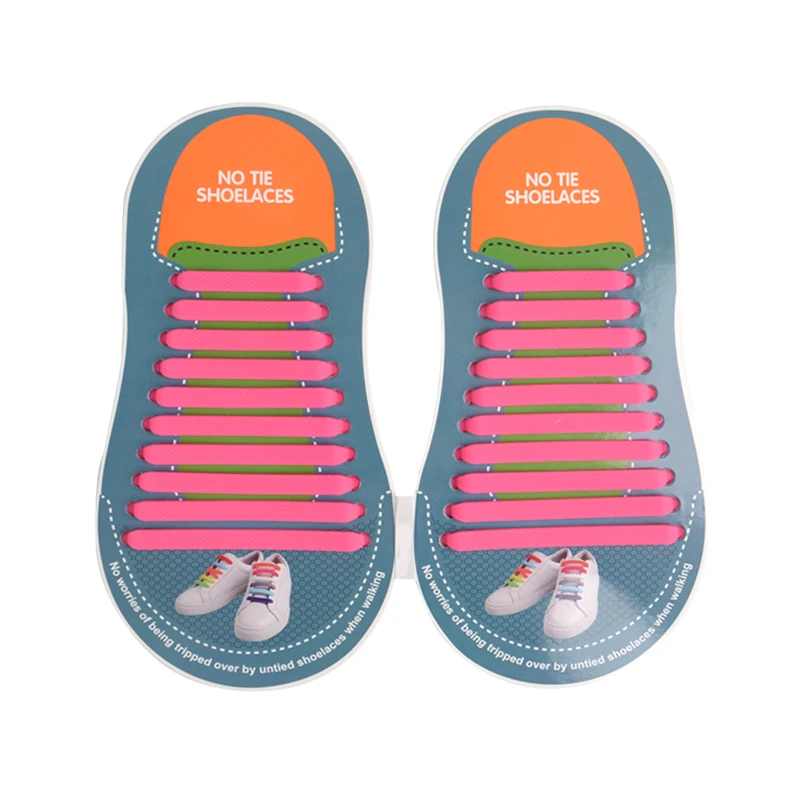 BPA Free Silicone Material and Lazy Shoe Laces Feature Rubber Shoelaces