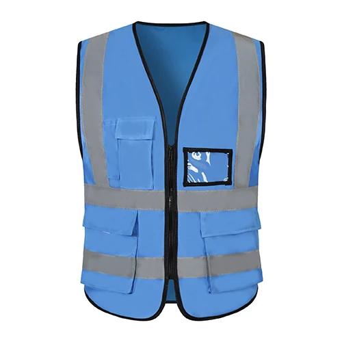 
High Visibility Multi-pockets Reflective Hi Vis Safety Vest For Workers 
