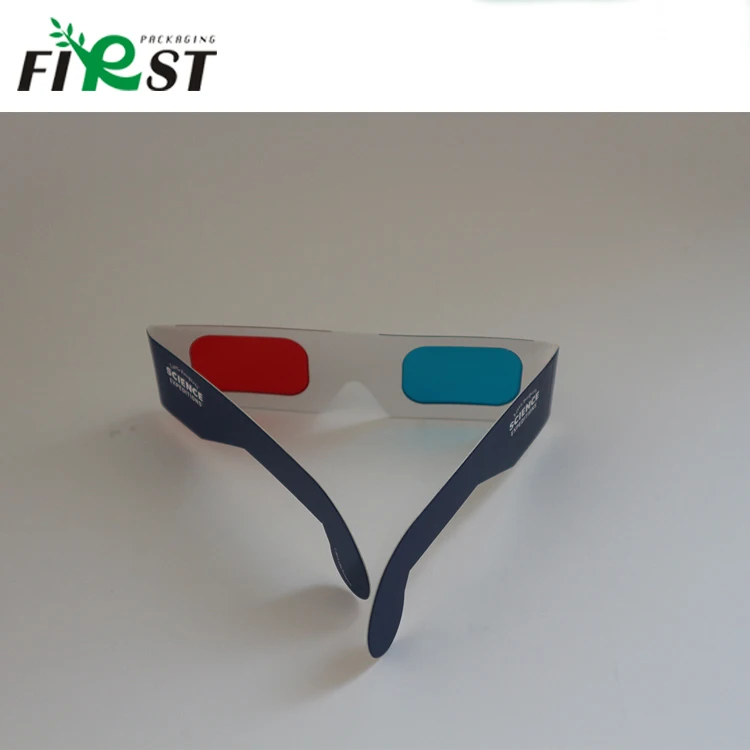 Cardboard 3D Glasses Promotional Customized Paper 3D Glasses/custom logo chromadepth paper 3d glasses