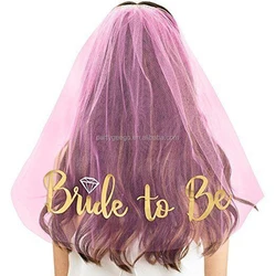 Hot Wedding Accessories 1m Short Wedding Veil rose gold  two Layer Bridal Veil