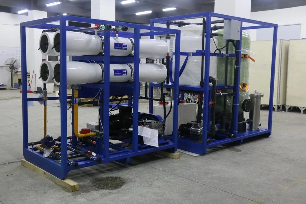 Система опреснения морской воды 50TPD обратный осмос RO завод соленая вода для пресной морская
