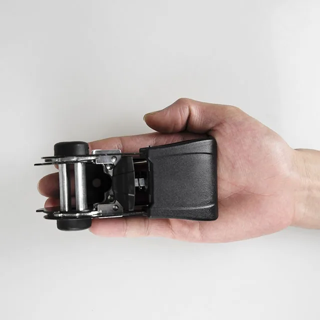 GS/AS certified comfortable plastic handle ratchet tie down strap with S hook