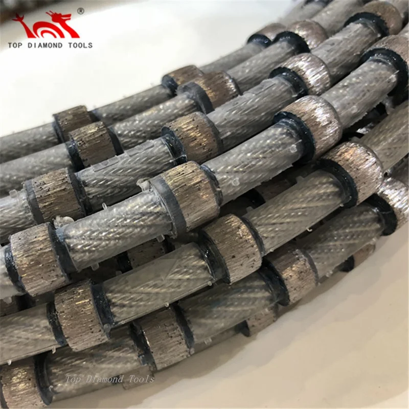 Diameter 8.8mm Diamond Wire Saw Rope For Granite Block Profiling Cutting
