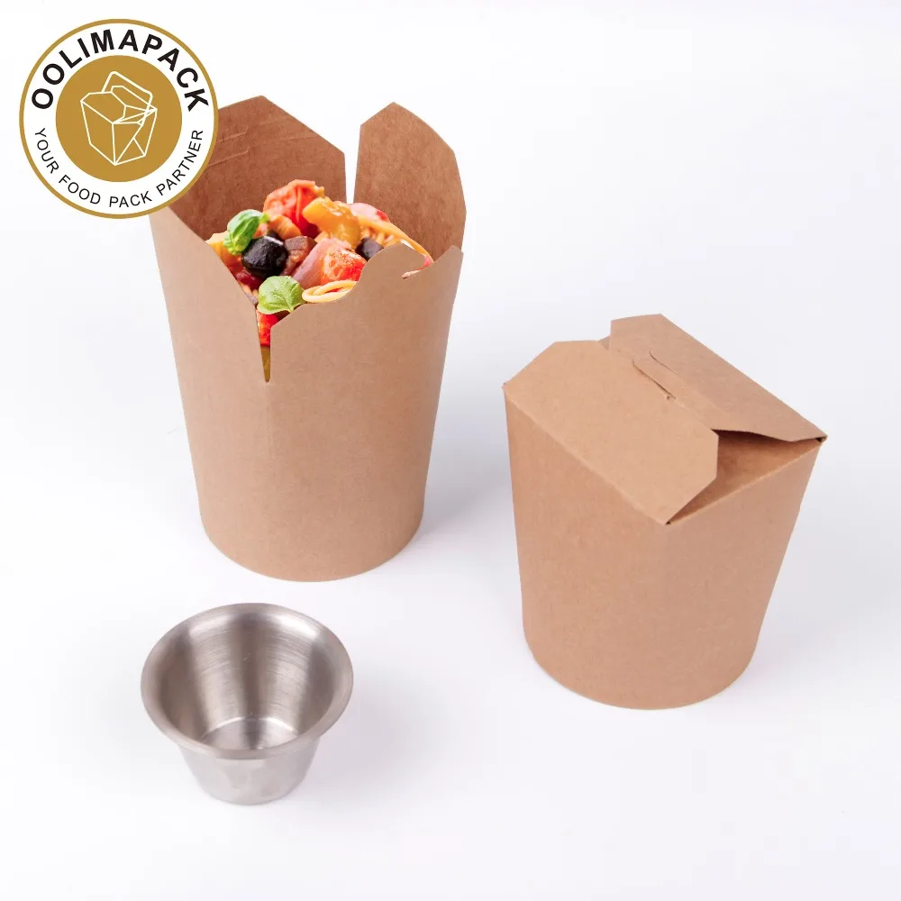 customized round bottom paper noodle box,Noodle Box for Lunch Packing,26oz pasta noodle box