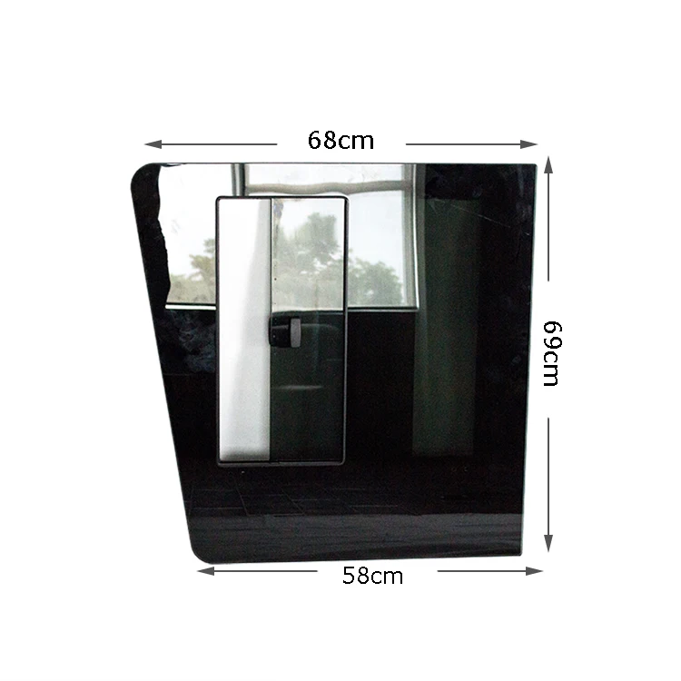 High quality bus  side window glass