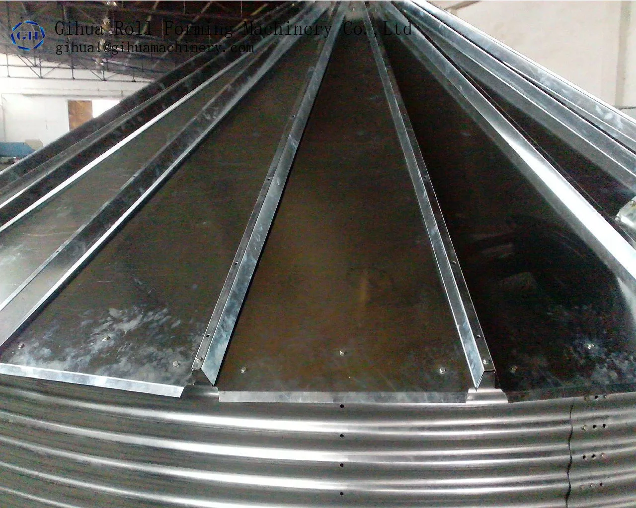 Culvert machine corrugated tanks steel sheet roll forming