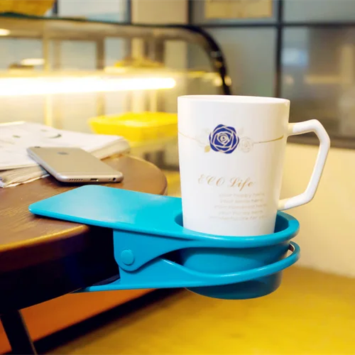 Promotional Plastic Table Cup Holder Clip Beach Cup Holder