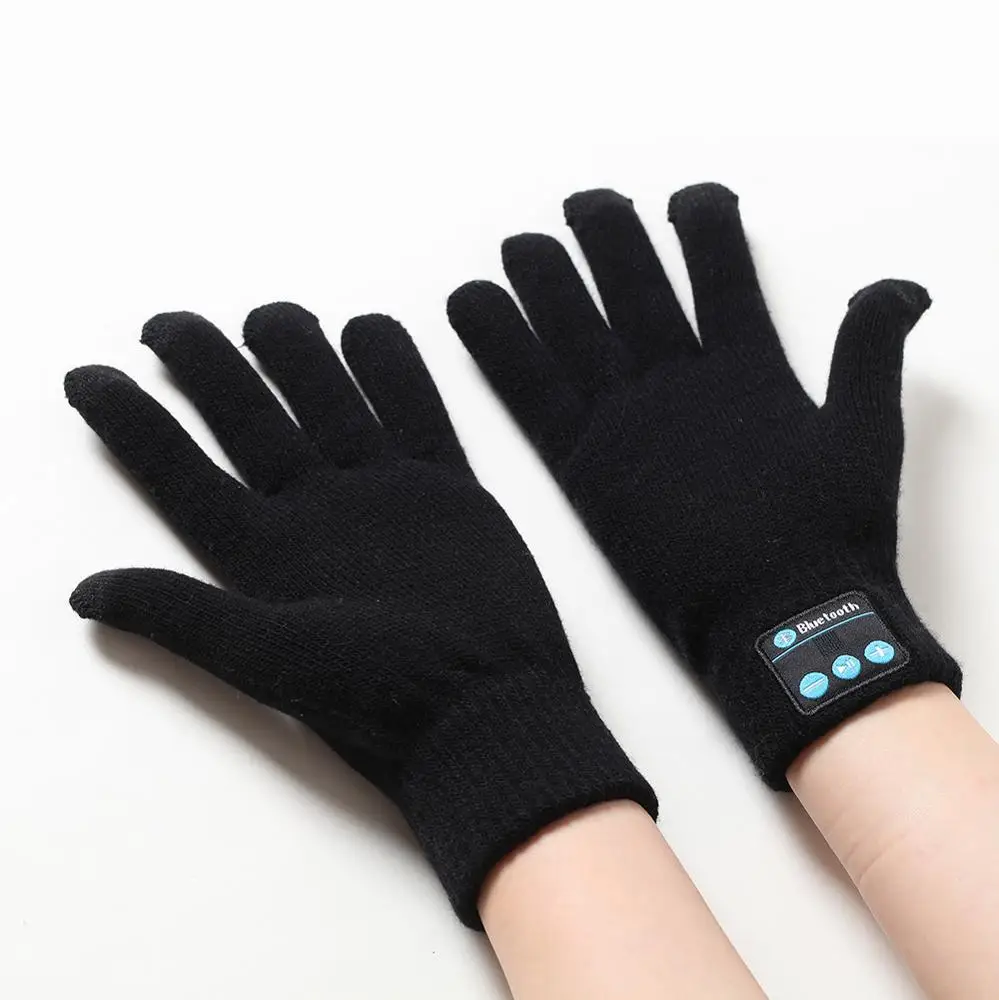 
Hottest 2018 Christmas Gift Fashion Musical Warm Gloves Speaker Touch Screen Smart Glove Wireless Connect Gloves 