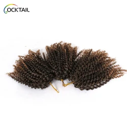 mali bob kinky curly crochet hair extensions,  jerry curl braiding hair, 3 packs synthetic pieces jerry curl crochet hair braid