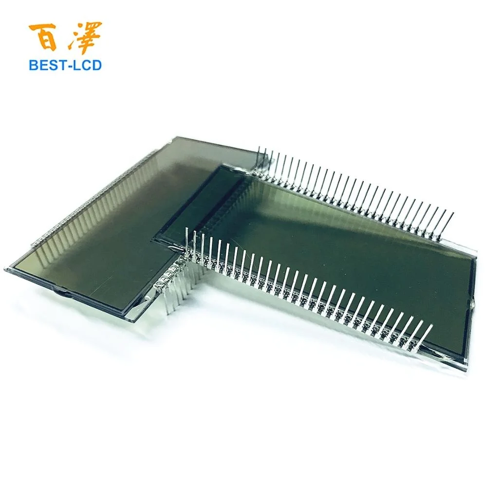 Custom size 56 Pin 6 Digits 7 segments HTN Positive LCD Display For Fuel Dispenser/Gas Station/ Petrol Pump/Oil Machine