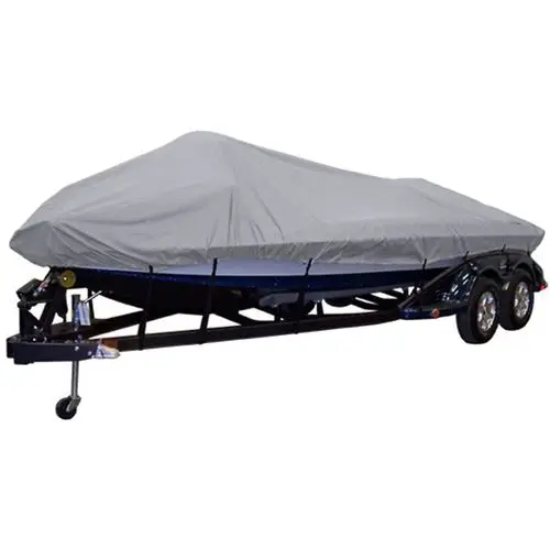 Durable Lightweight Sun Protective Grey Boat Cover