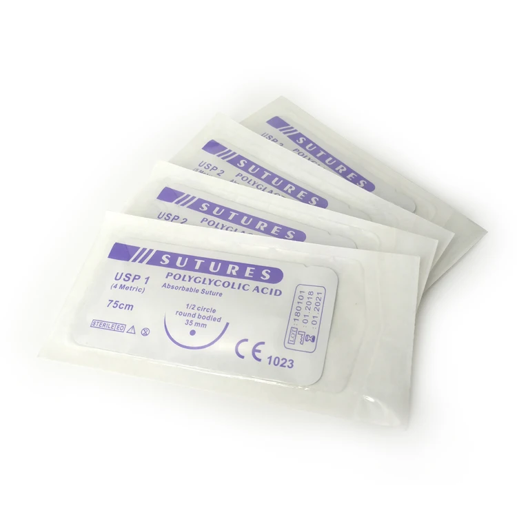 High Quality Synthetic Absorbable PGA PLGA PGAR PGCL PDO Sutures
