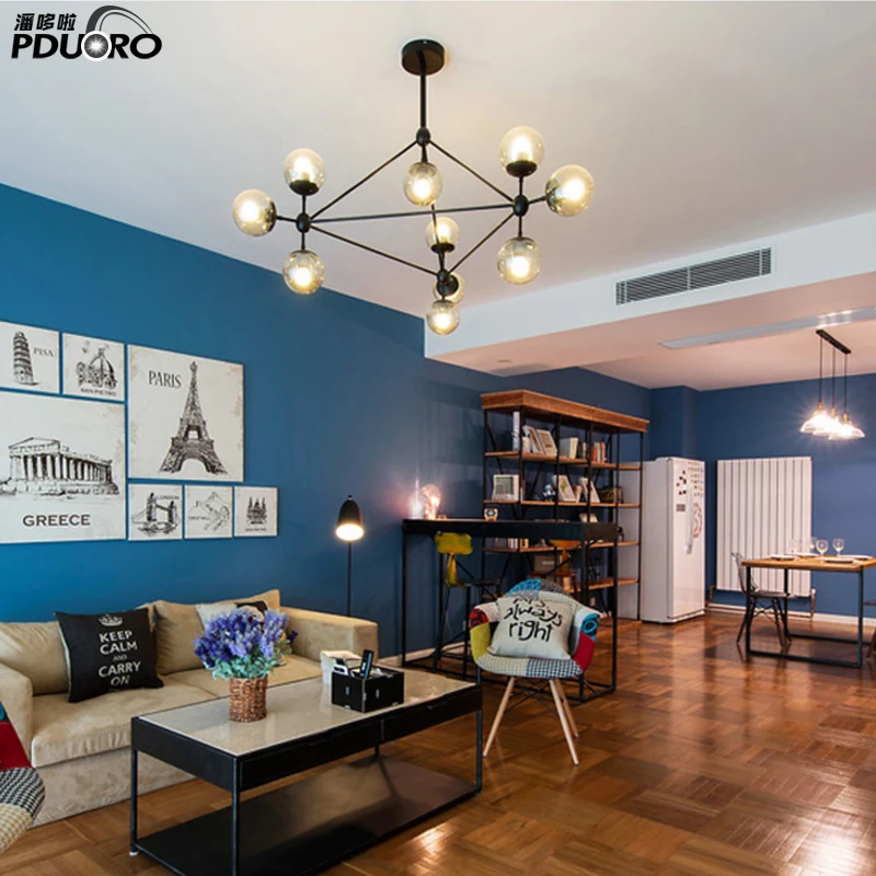 China manufacturer factory supplier fancy glass ball e27 bulb pendants lamp modern chandelier light