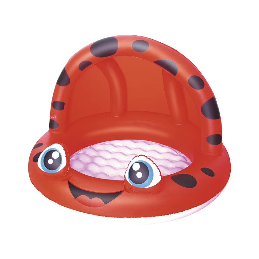 Bestway 52189 Baby Paddling Pool with Sun Shade Inflatable Floor for Comfort