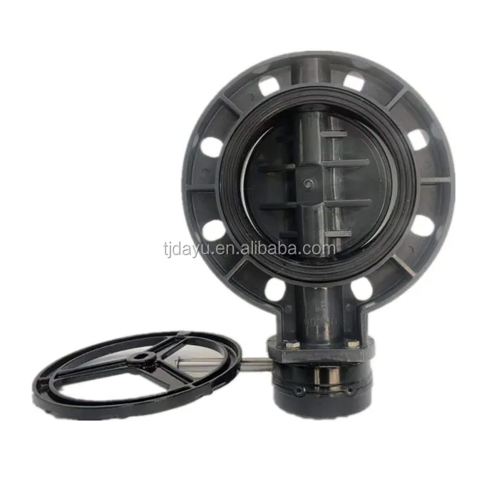 Since 2009 Durable Quality Stainless Steel Reduction Gearbox Pvc-u Clamp butterfly Valve Dn50 to Dn400