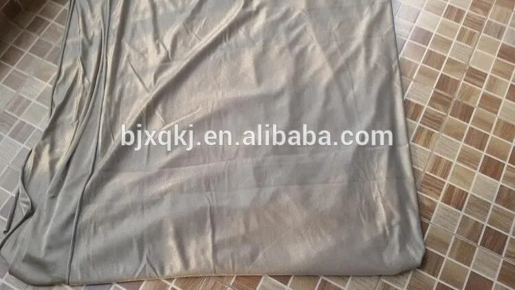 
100% Silver nano conductive fabric with silver thread 