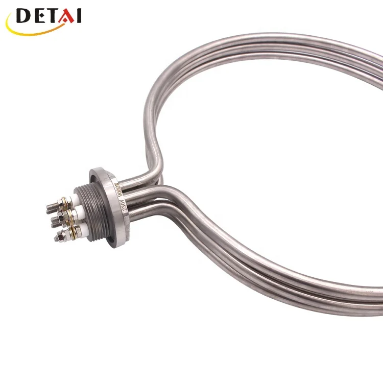 Нагревательный элемент для погружной воды круглого типа с низкой плотностью 230 В 15000 Вт SUS316