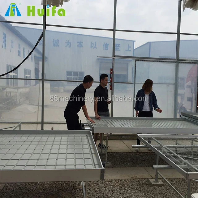 Horticultural Greenhouse Seedbed Planting Aquaponics Table