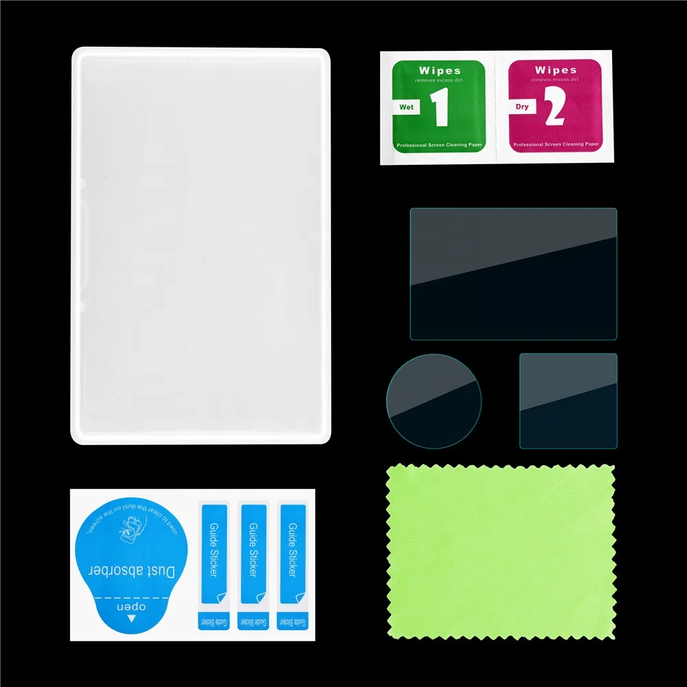 
For DJI OSMO ACTION Screen Tempered Film Sports Camera Protective Film Set Pocket Camera Accessories Screen Protector 