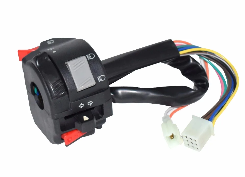 22mm Motorcycle ATV Handlebar Control Switches Headlight Fog Lamp Light Turn Signal Horn Switch Button