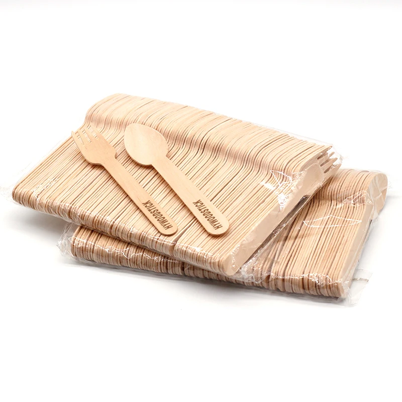 HY Couverts Bois Personnalisable Certified Wooden Cutlery For Table