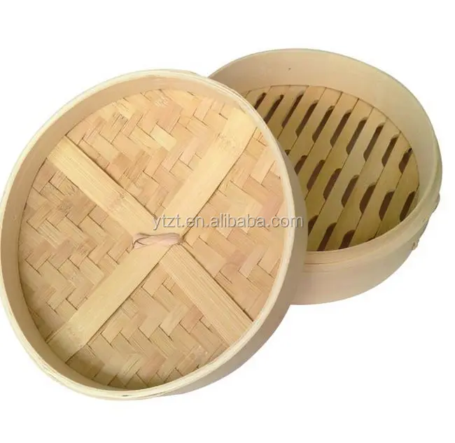 Two Tier Bamboo Rice/Pasta/Dim Sum Steamer with Lid