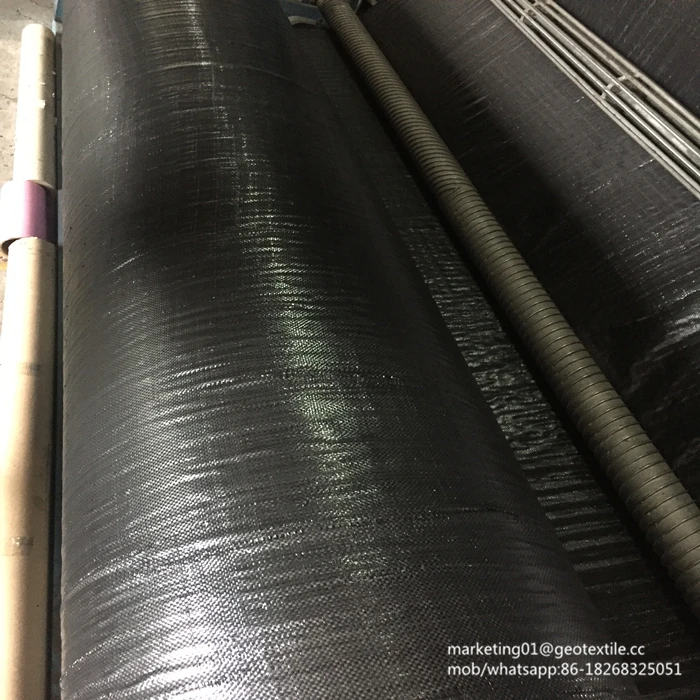 
Black color plastic PP geotextile fabric for embankment reinforcement 
