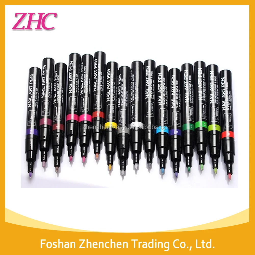 16 Color Nail Art Pen Painting Polish Dot Drawing UV Gel Design Manicure Acrylic Paint Beauty Tools Decorations