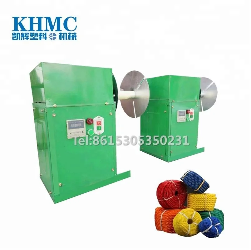 
semi-automatic plastic rope coiling plant yarn winding machine 