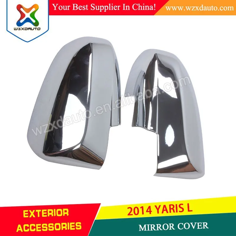 для yaris l2014 зеркало обложка abs хром 14 новый yaris автомобильные аксессуары
