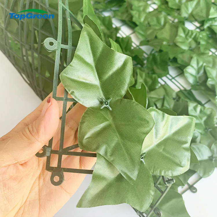 UV Coated Decorative Outdoor Artificial Green Leaf Fence