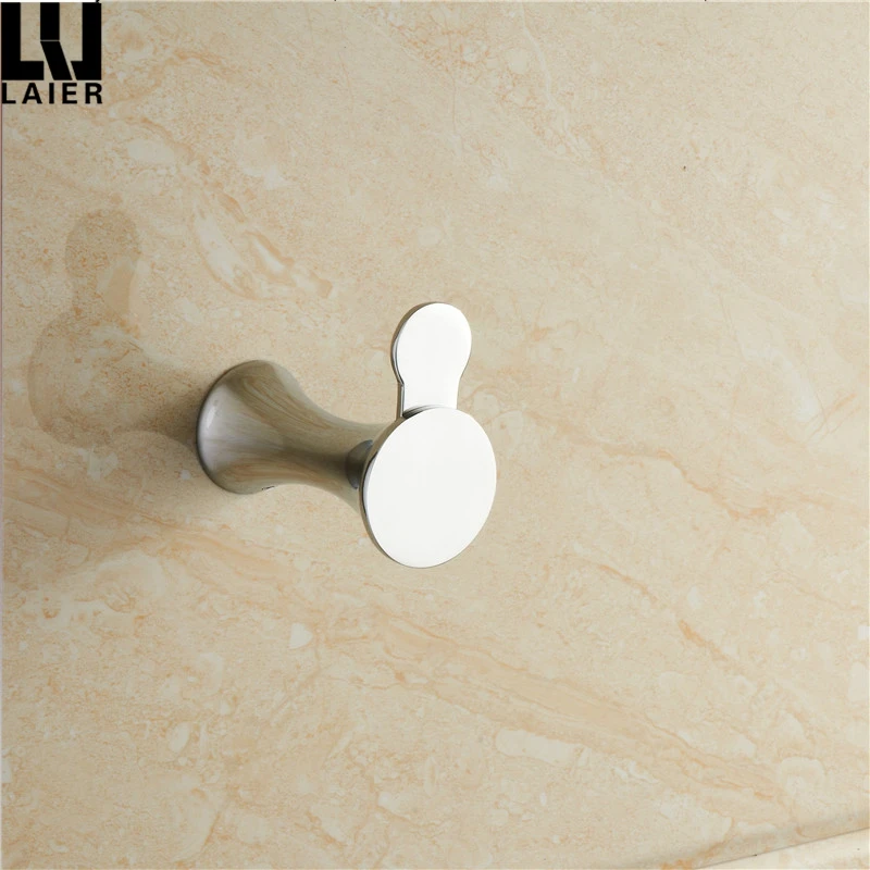 
Black gold wall-mounted bathroom accessories brass towel hook 