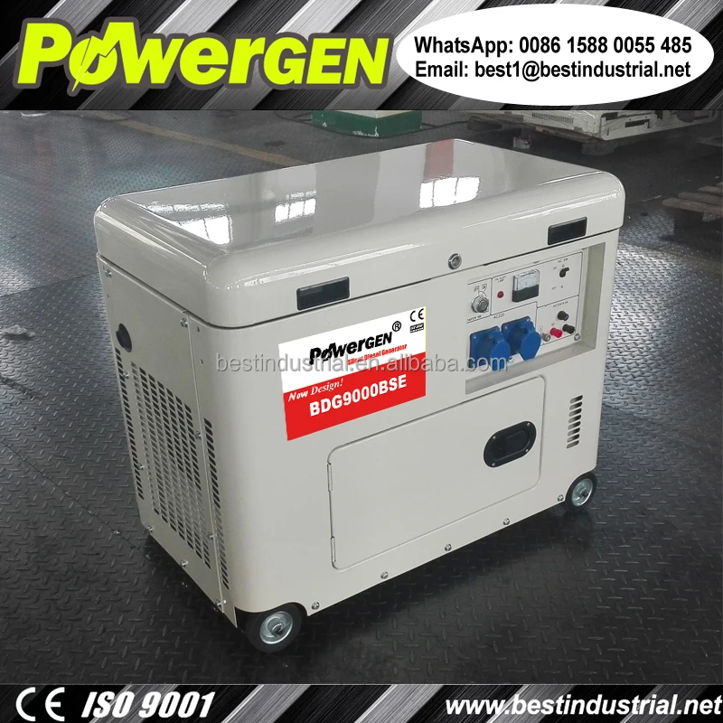 With Cooling Fan!!! POWERGEN Open From The Top design Silent Diesel Generator 8KW