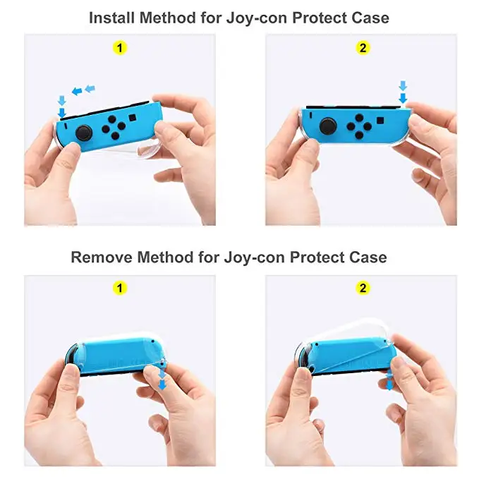 Dockable Case For Nintendo Switch,  Protective Accessories Cover Case For Nintendo Switch and Nintendo Switch Joy-Con