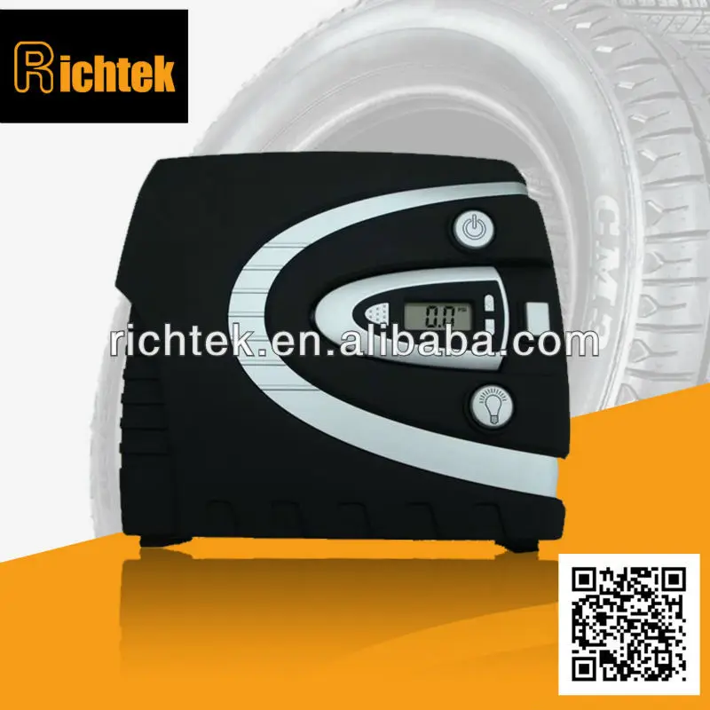 
Simple decent Digital gauge tire inflator/Mini air compressor 12v for cars/bikes/motorcycles(RCP-C40A) 