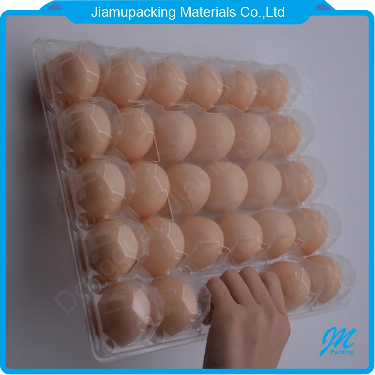Egg Carton Tray Packaging Hot Sale Plastic for 28 Holes with Handle Blister Box