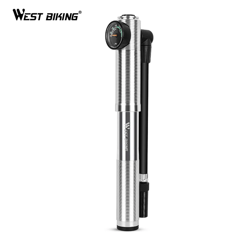 
WEST BIKING Mini Cycling Pump Cycle Hand Air Pump Hose Bicycle Accessories Cascos Bike Ball Tire Inflator Mini Bicycle Hand Pump 