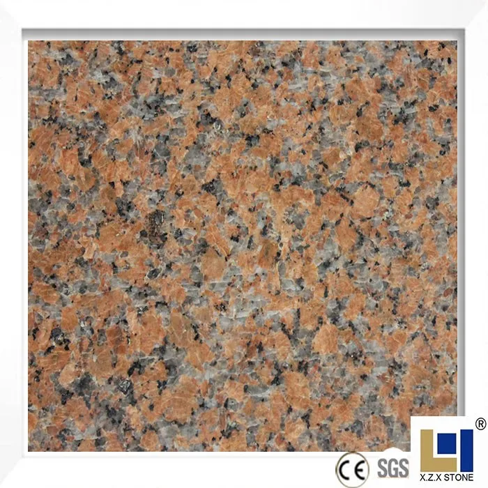 
red high quality maple red G562 granite floor tiles 