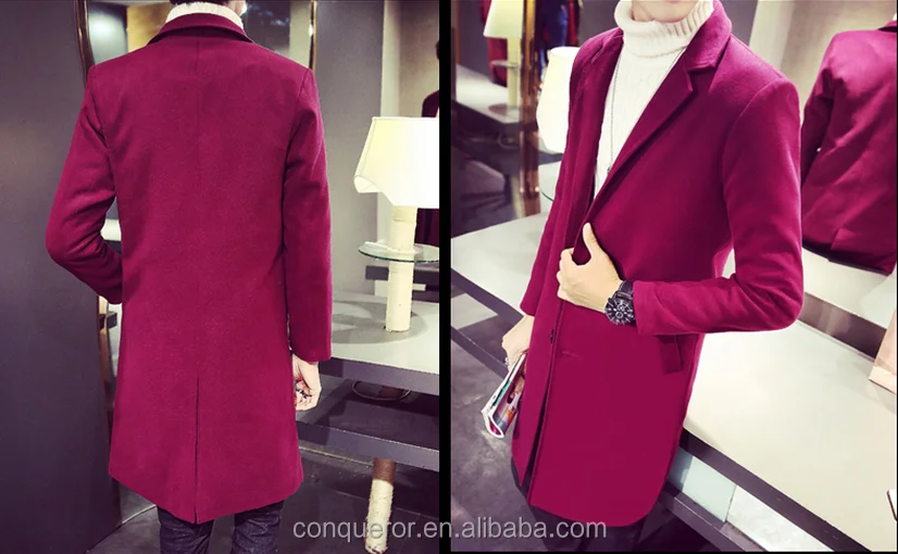 fashion wool winter coat, made to measure men coat BCS11