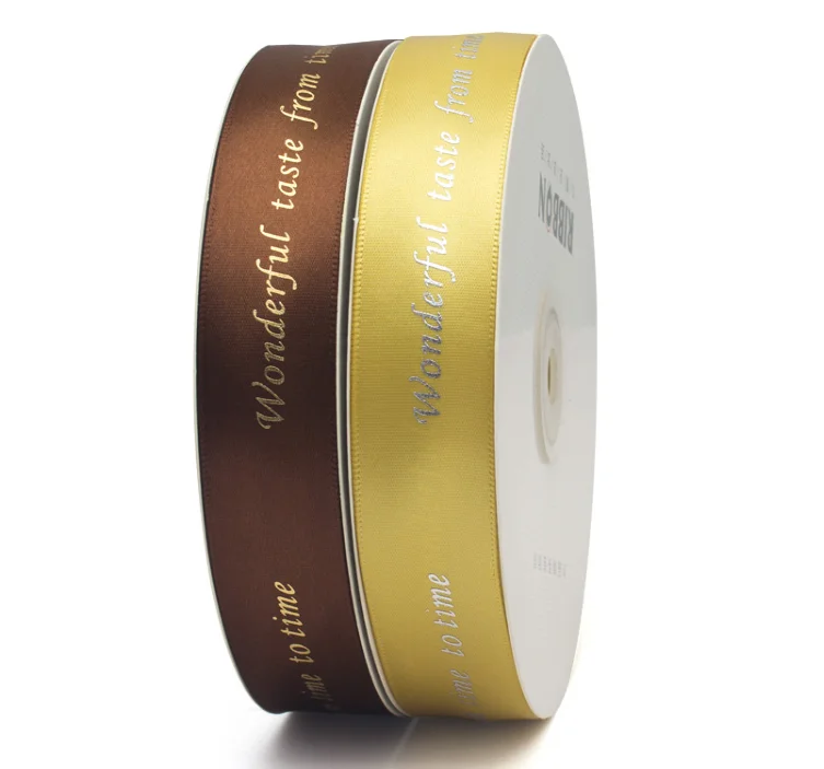 Luxury custom design satin ribbon for flowers