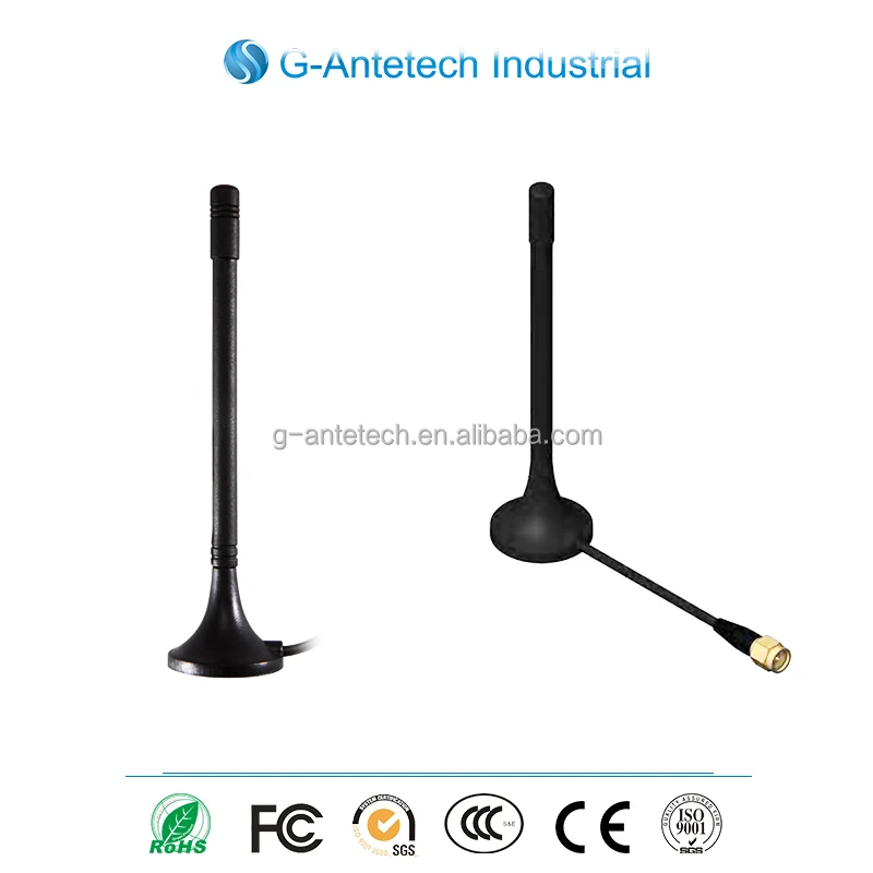 (manufactory) 2.4 ghz wifi communication magnetic Antenna with sma/smb/smc/fakra connector