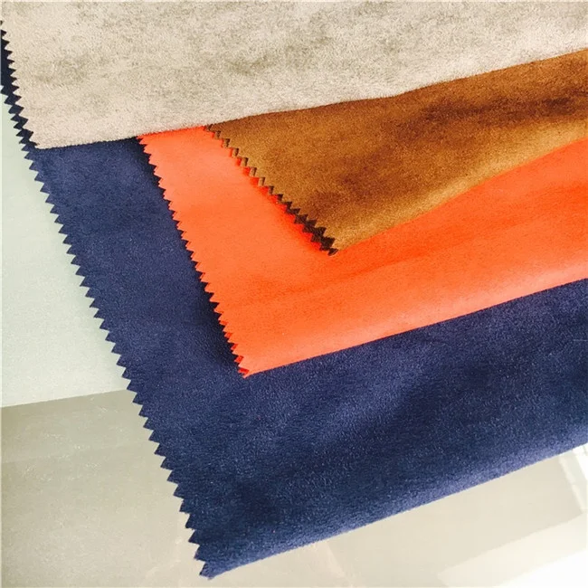 100% polyester suede fabric for suede,bag,shoes ,skirt,sofa