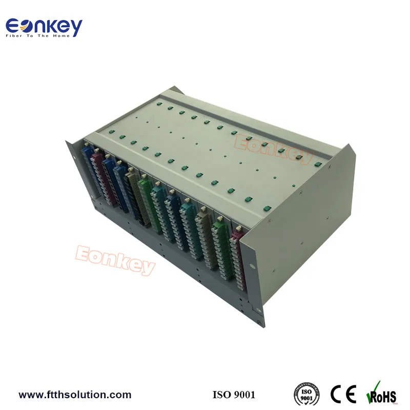 Eonkey High quality ODF 144 ports 12 cores splice tray with sc lc fc adaptors and pigtails